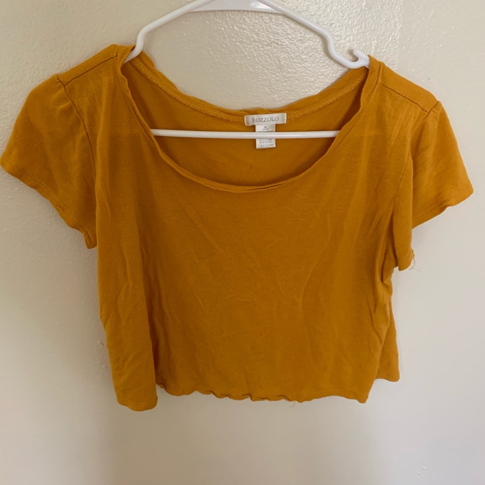 Bozzolo Yellow Crop Top XL Youth